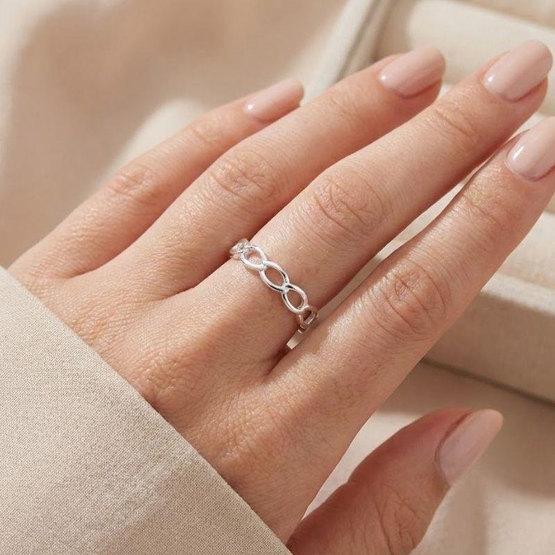 ANEL ELO DE PRATA 925