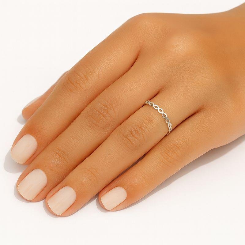 ANEL INFINITO DE PRATA