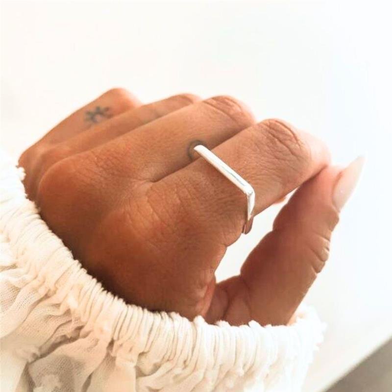 ANEL QUADRADO DE PRATA 925