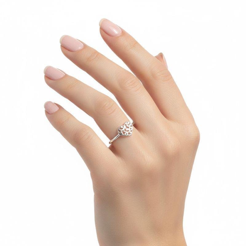 ANEL CORAÇÃO TRABALHADO