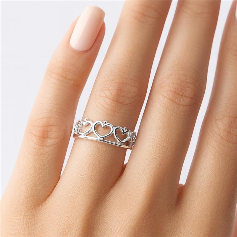 ANEL COROA DE CORAÇÃO