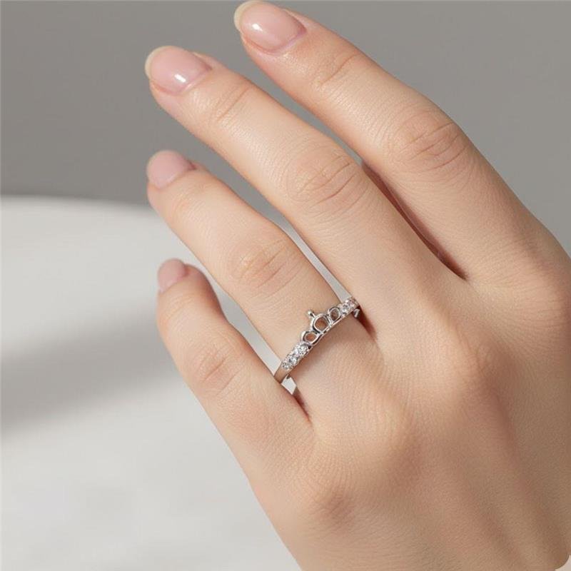 ANEL COROA DE PRATA 925