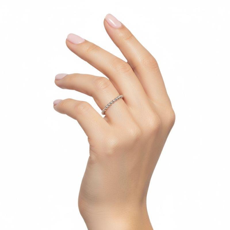 ANEL DE BOLINHAS PRATA