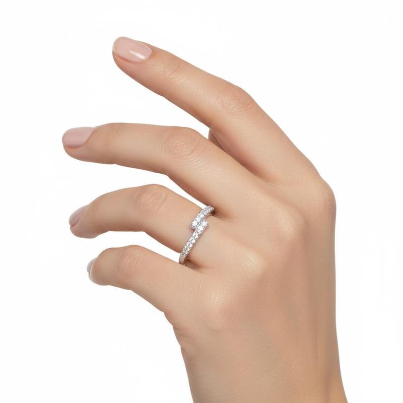 ANEL CRAVEJADO DE PRATA