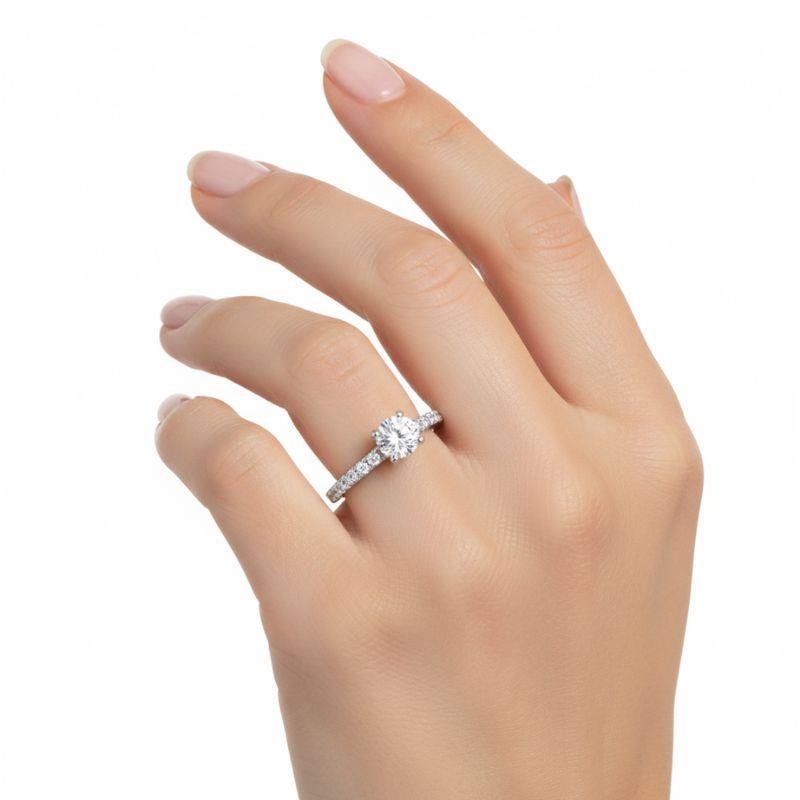 ANEL SOLITÁRIO DE PRATA