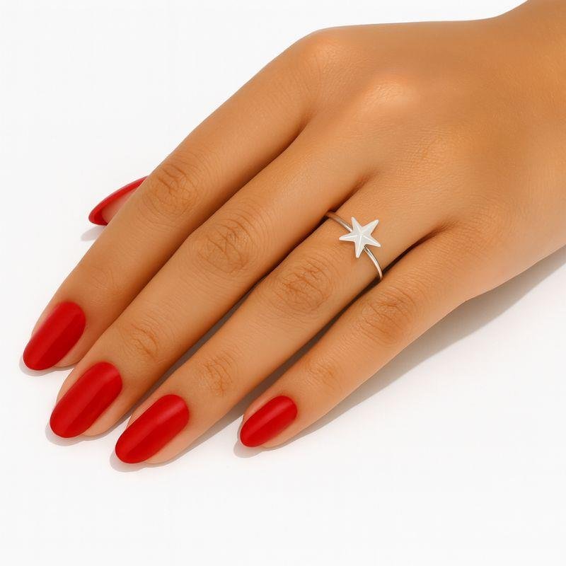 ANEL ESTRELA DO MAR DE PRATA