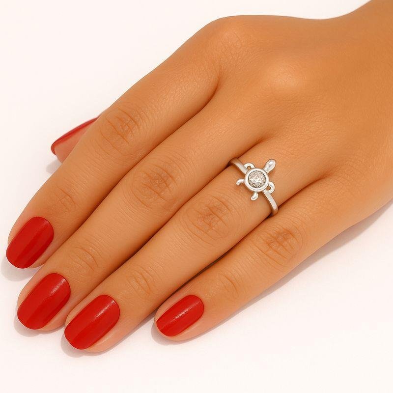 ANEL TARTARUGA PRATA