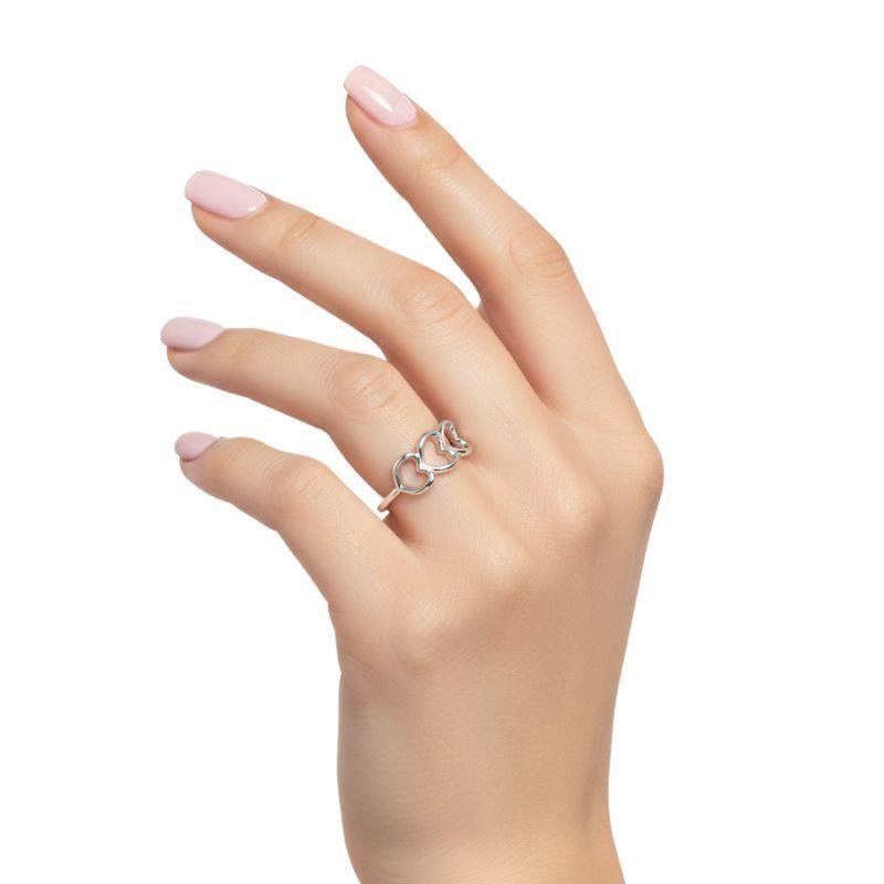 ANEL CORAÇÃO DE PRATA