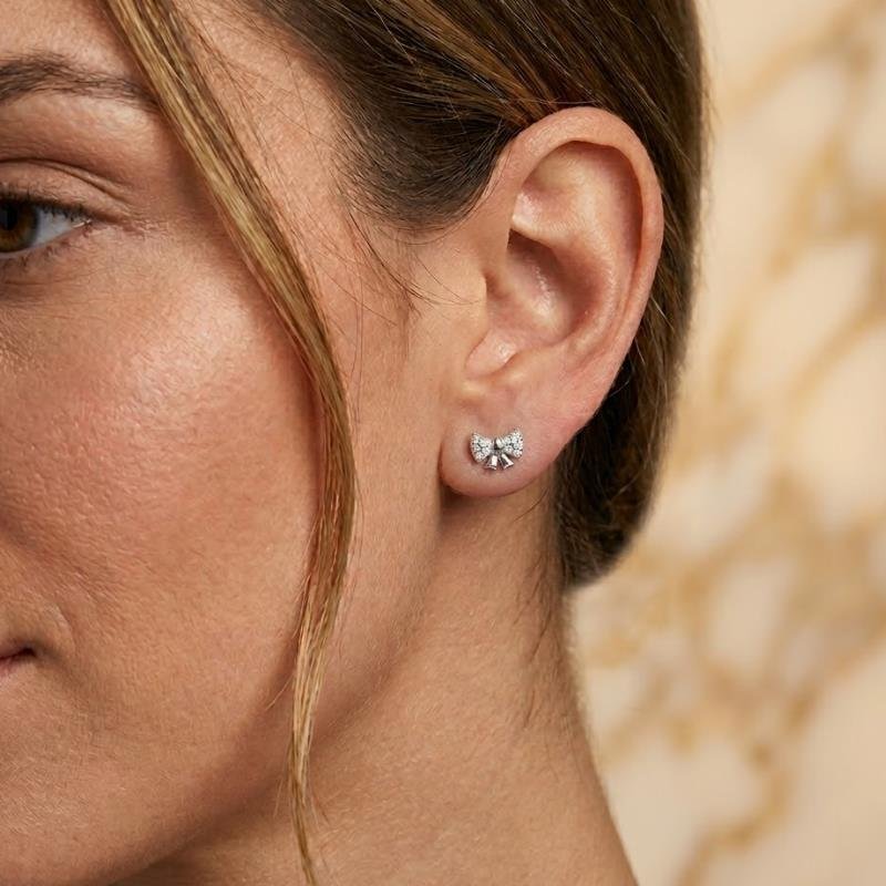 BRINCO LAÇO CRAVEJADO COM ZIRCÔNIAS EM PRATA 925