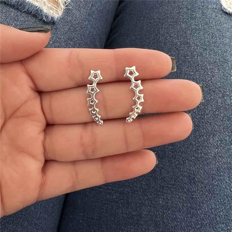 BRINCO ESTRELAS DE PRATA