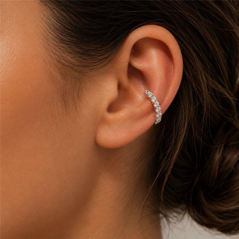 PIERCING FAKE CRAVEJADO DE PRATA
