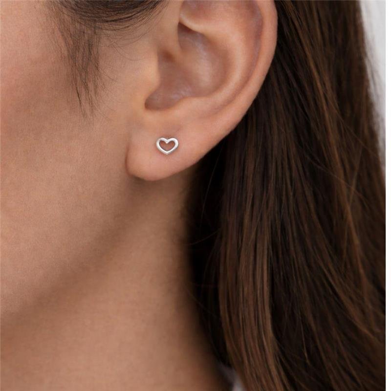 BRINCO CORAÇÃO VAZADO P DE PRATA