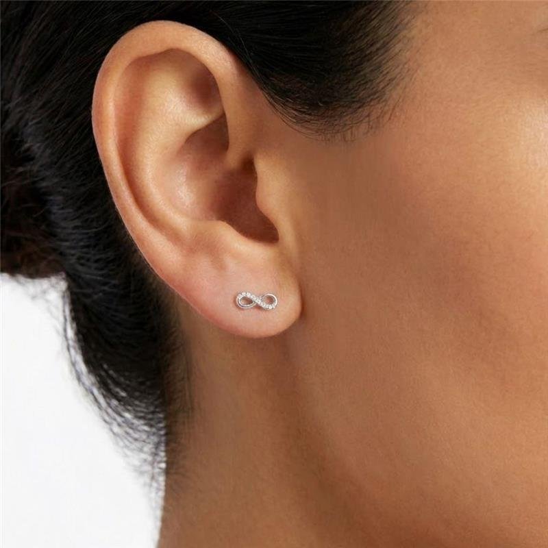 BRINCO INFINITO EM PRATA 925 COM PEDRAS FALSAS