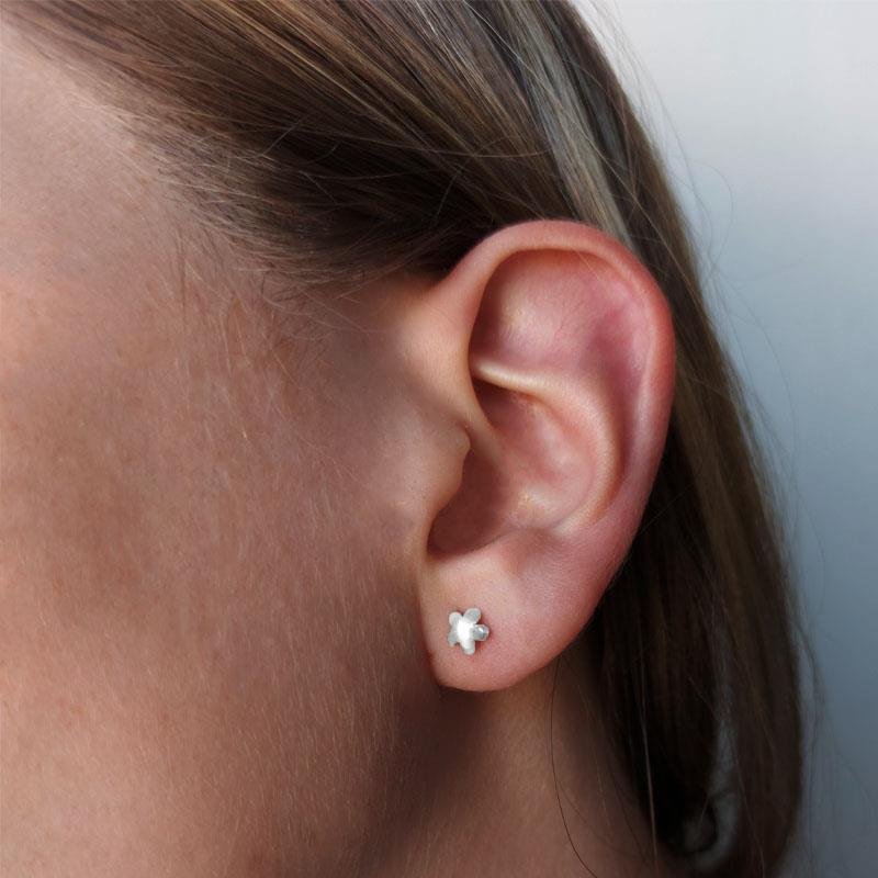 BRINCO FLOR DE PRATA