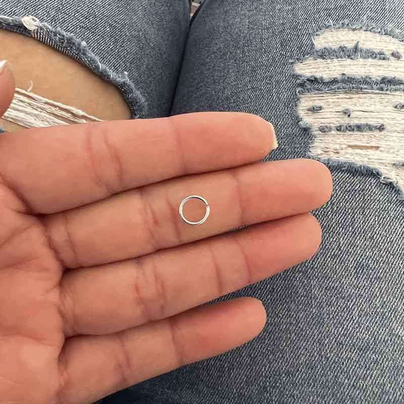 PIERCING DE ARGOLINHA DE PRATA