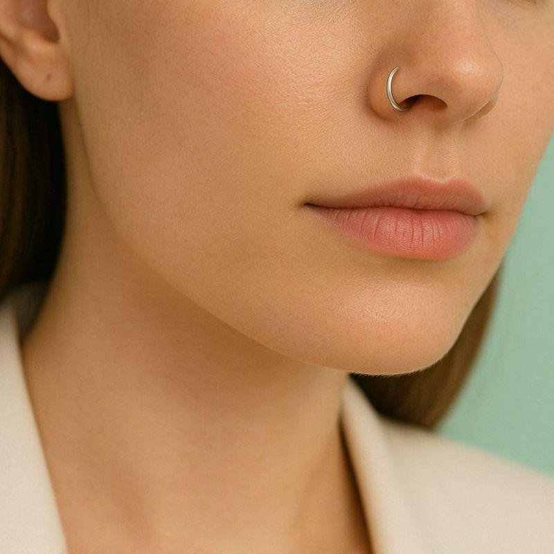 PIERCING DE ARGOLINHA DE PRATA