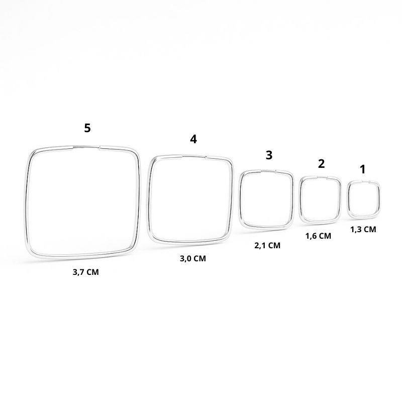 ARGOLA QUADRADA DE FIO QUADRADO 130