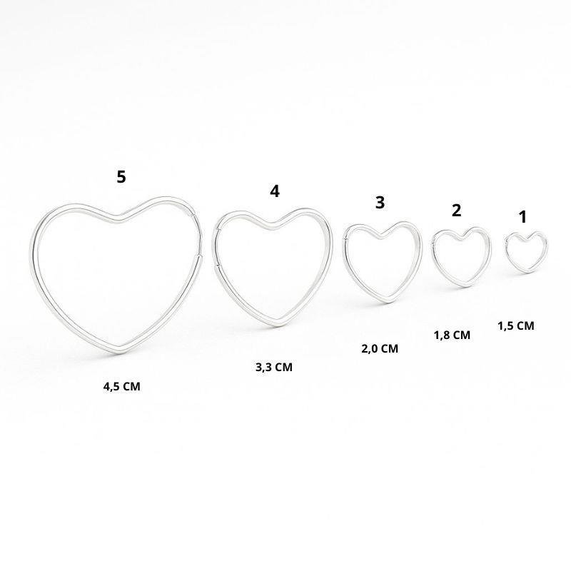 ARGOLA CORAÇÃO DE FIO QUADRADO 130