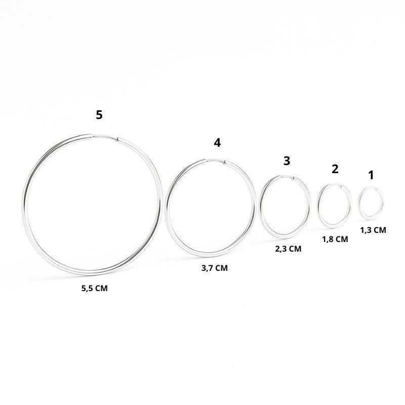 ARGOLA REDONDA DE FIO QUADRADO 130