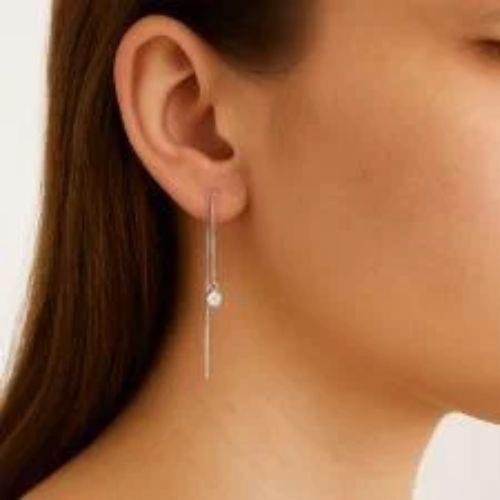 BRINCO CORRENTE COM PONTO DE LUZ EM PRATA 925 