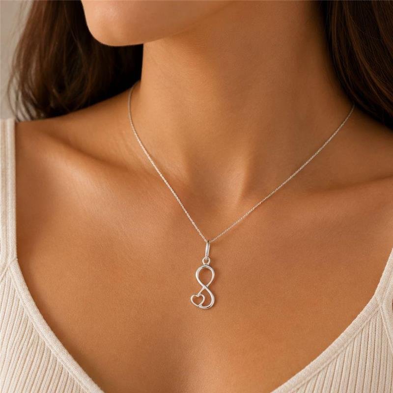 PINGENTE INFINITO DE PRATA 925