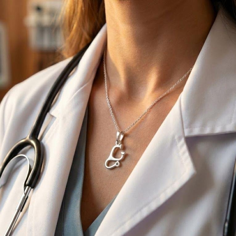 PINGENTE ESTETOSCÓPIO DE PRATA 925