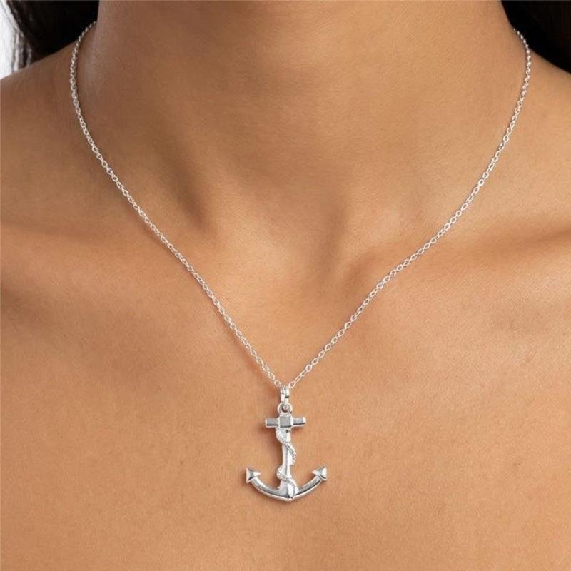 PINGENTE ÂNCORA DE PRATA 925