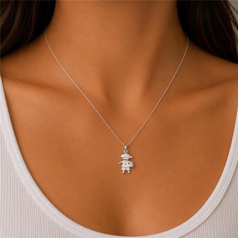 PINGENTE MENINO DE PRATA