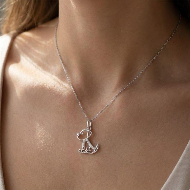 PINGENTE CACHORRINHO DE PRATA 925