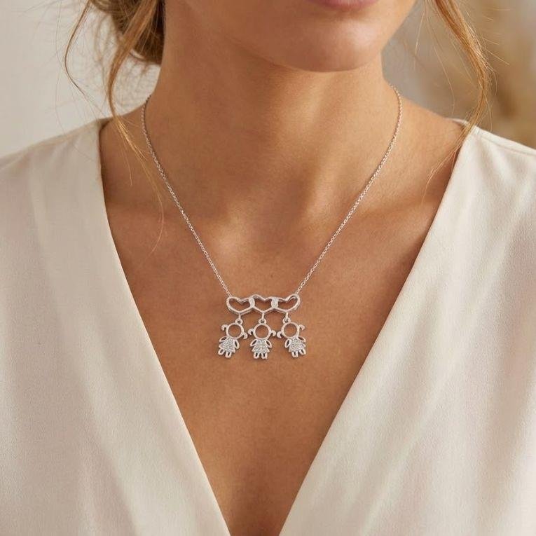 PINGENTE 3 MENINAS DE PRATA 925