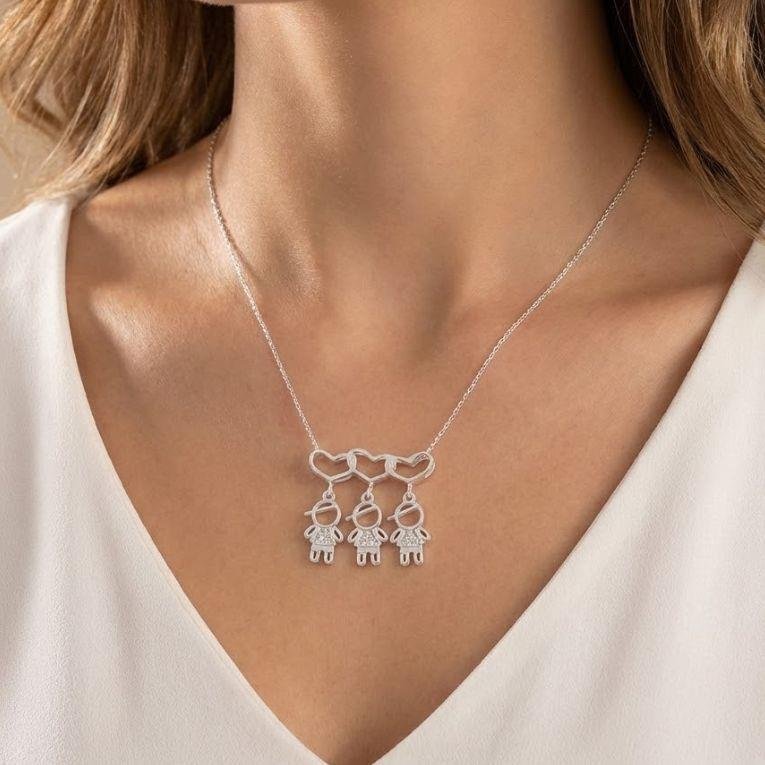 PINGENTE 3 MENINOS DE PRATA 925