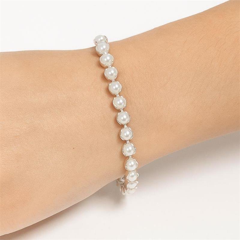 RIVIEIRA DE PÉROLA 3MM FOLHEADA A PRATA