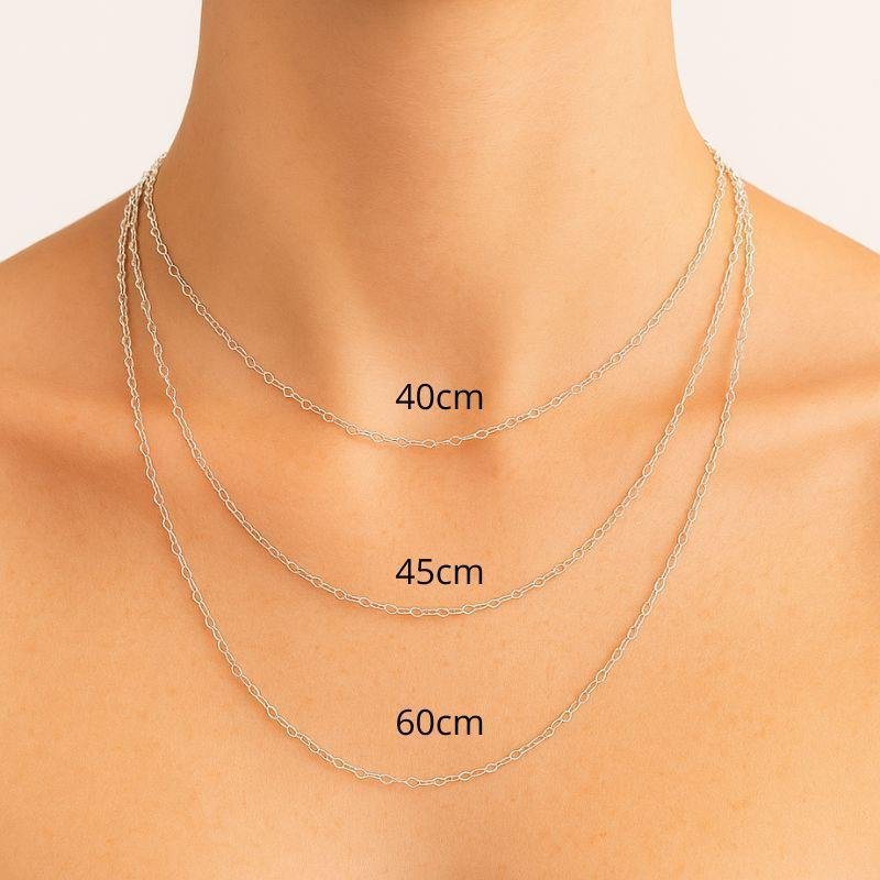 CORRENTE CORAÇÃO FIO 0.30 DE PRATA 925