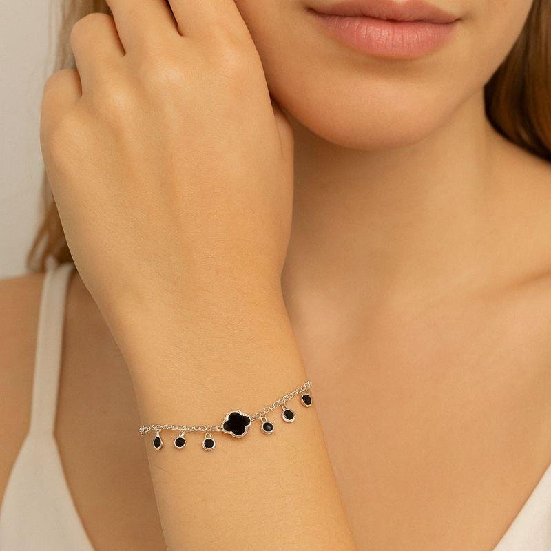 PULSEIRA TREVO DE PRATA