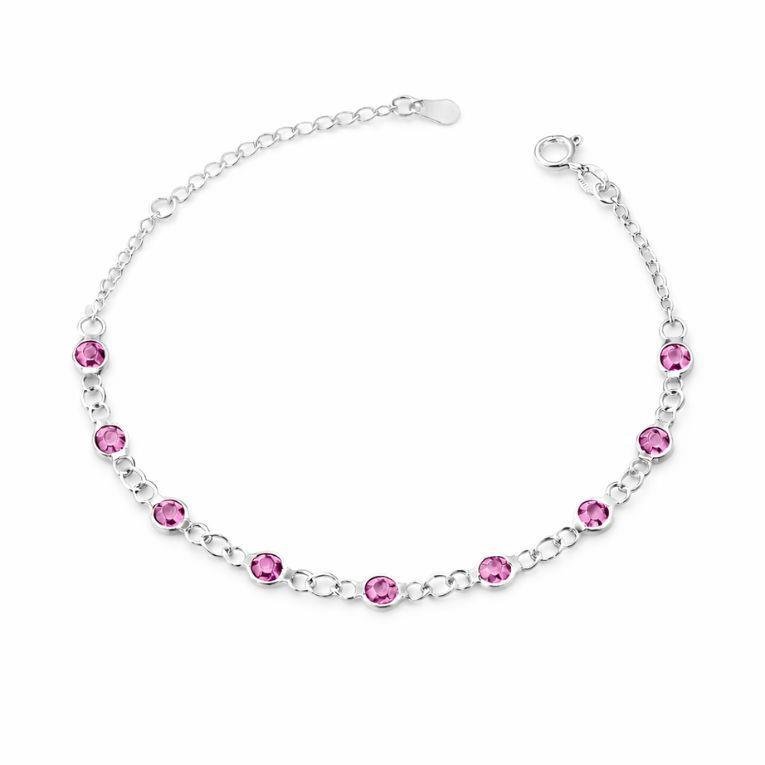 PULSEIRA COM ZIRCONIAS DE PRATA