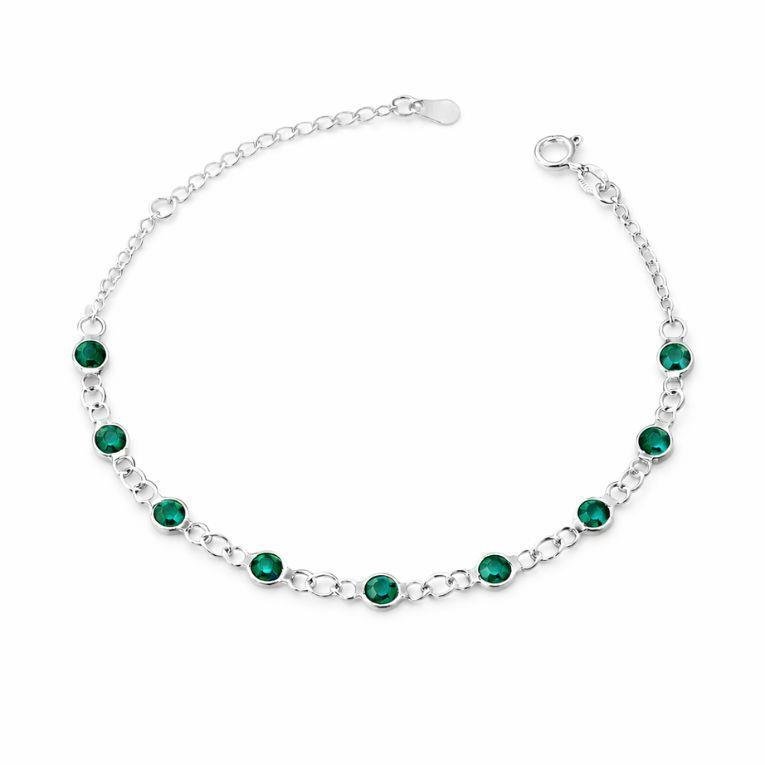 PULSEIRA COM ZIRCONIAS DE PRATA