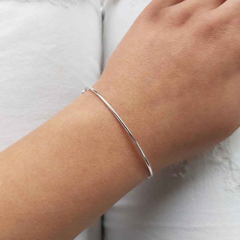 BRACELETE FIO REDONDO DE PRATA