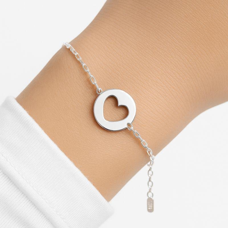 PULSEIRA PLAQUINHA CORAÇÃO