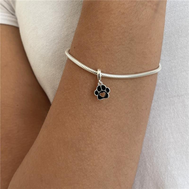 BERLOQUE PATINHA DE CACHORRO DE PRATA