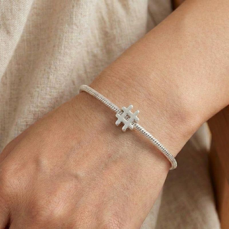 BERLOQUE HASHTAG DE PRATA 925