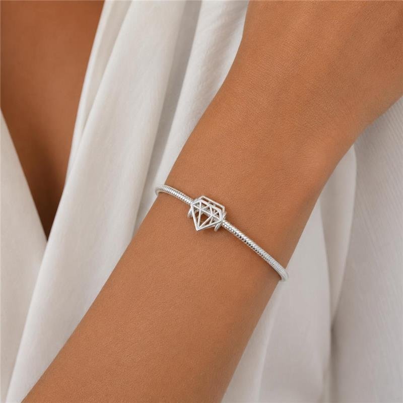 BERLOQUE FILIGRANA DIAMANTE DE PRATA 