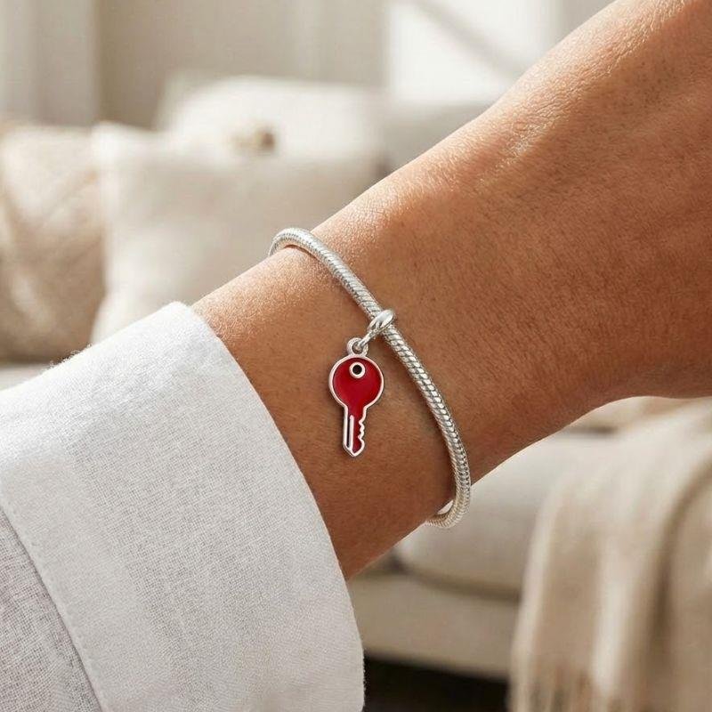 BERLOQUE CHAVE EM PRATA 925