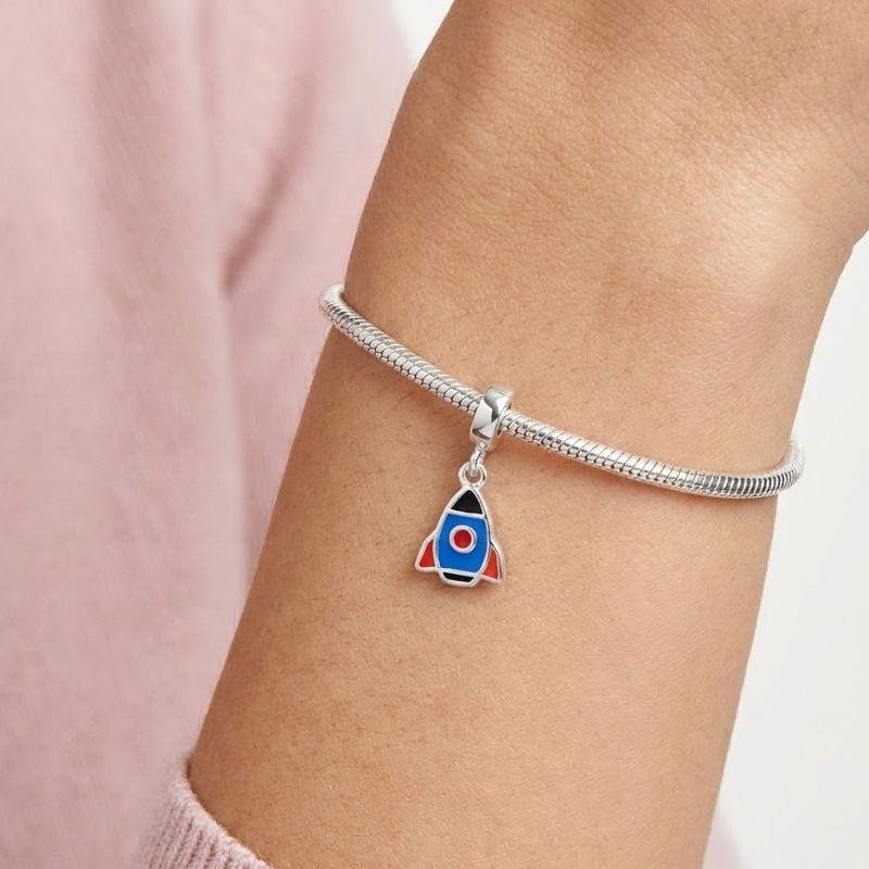 BERLOQUE FOGUETE EM PRATA 925