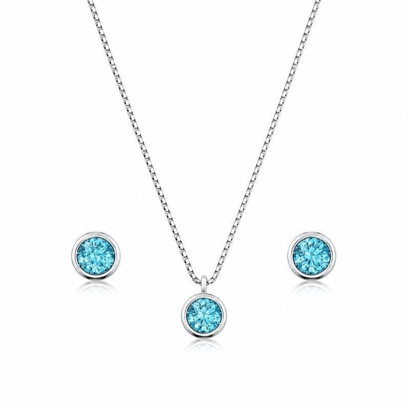 CONJUNTO PONTO DE LUZ REDONDO DE PRATA 925