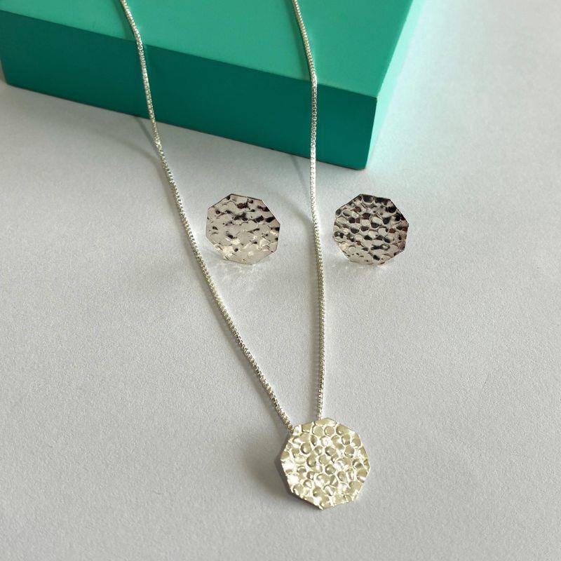CONJUNTO ORGÂNICO EM PRATA 925 